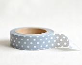 Washi Tape - Gray Polka Dots - BacktoZero Washi Tape - Gray Polka Dots - BacktoZero