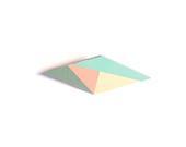 Geometric brooch-pastel color-handcut-one of a kind - YOLUNI Geometric brooch-pastel color-handcut-one of a kind - YOLUNI