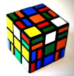 scrambled Rubik's cube
