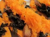 Kale Mushroom Stuffed Sweet Potatoes