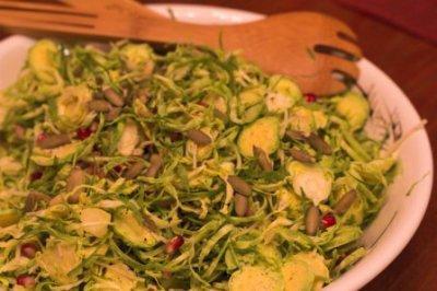 Brussels Sprout Salad with Pomegranate Brussels Sprout Salad with Pomegranate