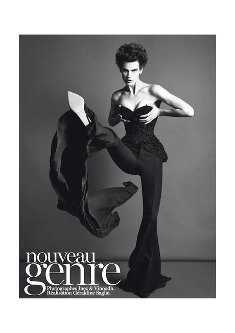 Saskia De Brauw by  Inez Van Lamsweerde and Vinoodh Matadin for Vogue Paris March 2013