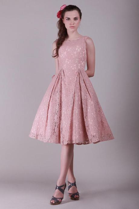 Dusky Pink Prom Style Dress