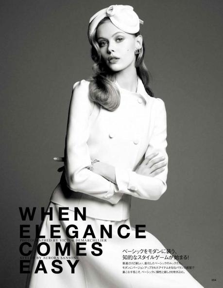 Frida Gustavsson by Victor Demarchelier for Vogue Japan August 2012