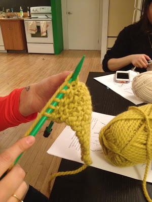Knitting class!