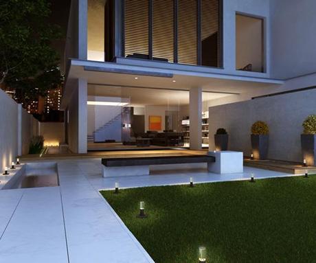 landscape design retractable solar lamps Improving your Landscape Design with Solar Lights that Pop Up! HomeSpirations