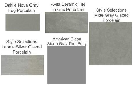 Artwork and Gray Floor Tile Options