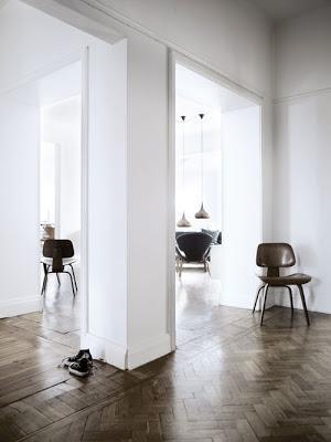 inspiration board | wood chevron floor