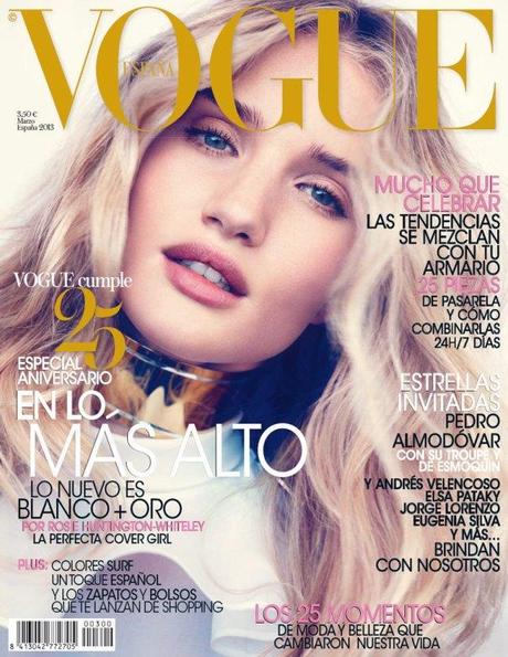 Rosie Huntington-Whiteley by Michelangelo Di Battista for Vogue Spain March 2013