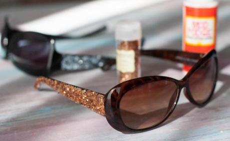 DIY Glitter Sunglasses