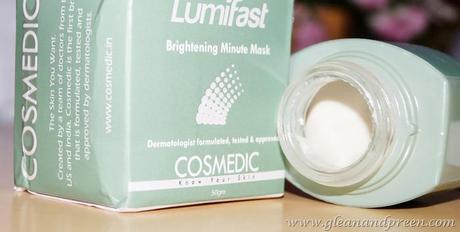 Cosmedic Lumifast Brightening Minute Mask