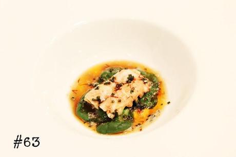 Langoustines in chili butter and spinach # 63