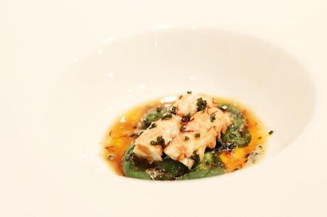 Langoustines in chili butter and spinach # 63