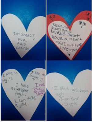 Some of the responses to our activity in Girls In Real Life.