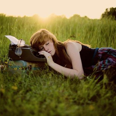 Writer asleep at the keyboard