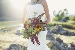 multicolored wedding bouquet