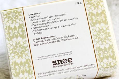 Snoe No. 9 Exfoliating Oatmeal Beauty Bar Review
