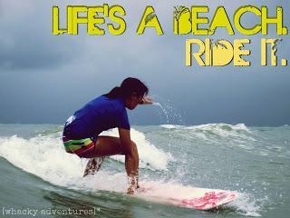 Whacky Photo: Surfing at Northshore Cebu. Hecksyeah!