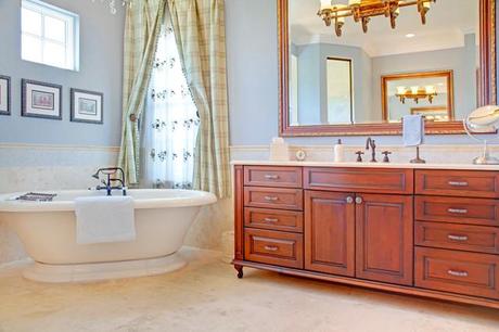 French Country Master Bathroom mediterranean bathroom