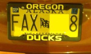 Alaska license plate