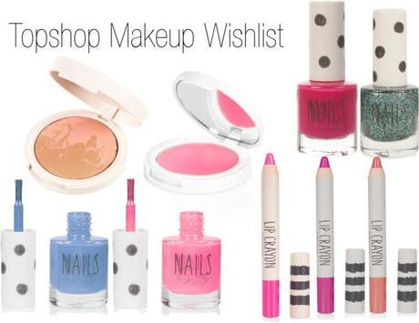 Topshop makeup wishlist