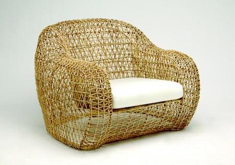 Balou Lounge Armchair in Natural