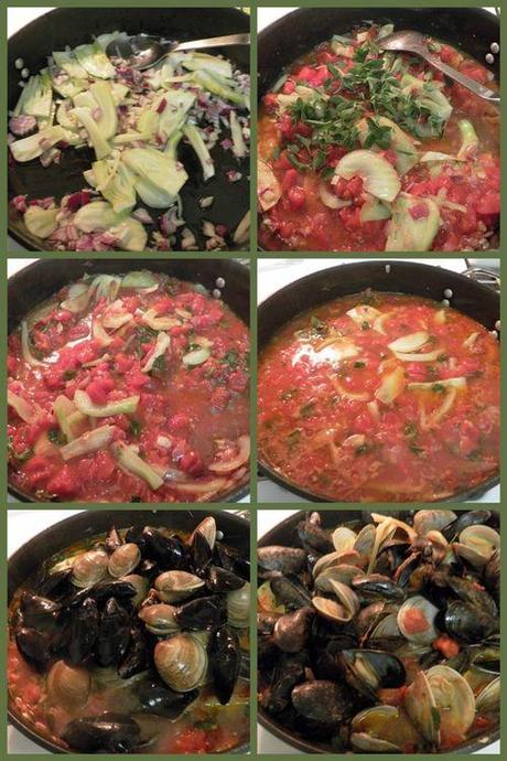 Sicilian Mussel and clam soup-collage2