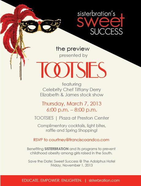 Sisterbration SWEET Success kicks off at TOOTSIES on March 7