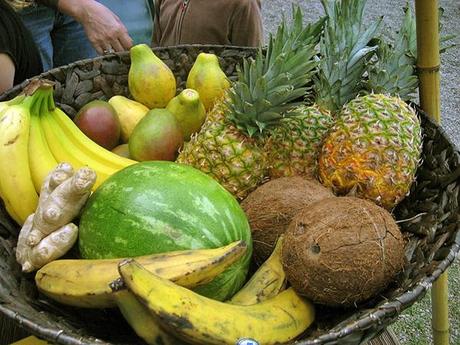 Tropical fruit basket