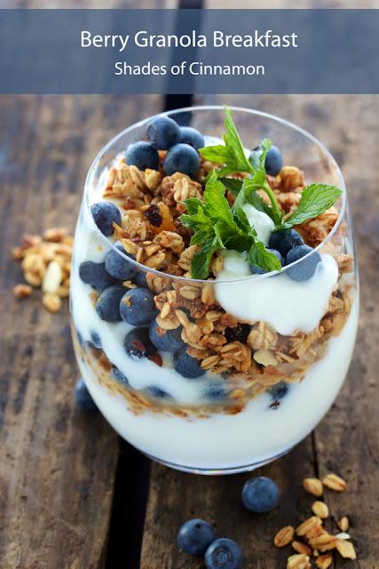Berries  yoghurt and granola Breakfast