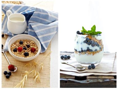 Berries  yoghurt and granola Breakfast