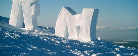 Snow art sculptors by Finish artist Timo Jokela