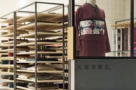Evolution of traditional KIMONO store in Kyoto by Yusuke Seki