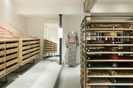Evolution of traditional KIMONO store in Kyoto by Yusuke Seki