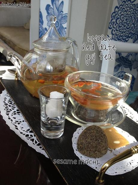 Longan, red date and goji tea