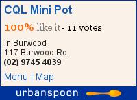 CQL Mini Pot on Urbanspoon