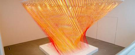 Massive colored geometric vortex by Megan Geckler