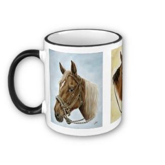 Western Trio Horse Mug mug