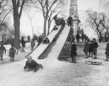 sledding boston common