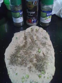 Whole Wheat Foccacia with Olives and Jalapenos and Basil and Happy Tummies