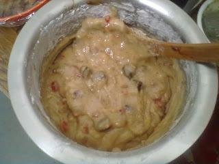 Christmas Fruit Cake in one bowl...