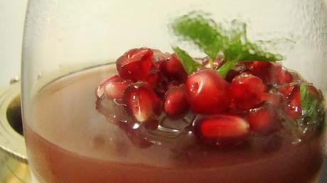 Low fat Panna Cotta with Pomegranate Jelly -David Rocco Calls!