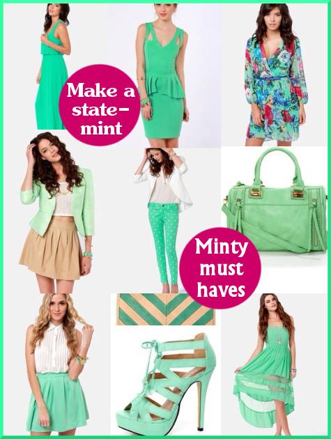 mint fashion trend spring