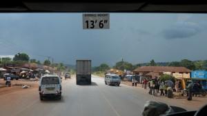 Hustle and bustle - one of the many roadside markets in Uganda