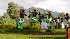 Socola dancers Volcanoes National Park Kingi Head Quarters Rwanda pre mountain Gorilla trekking