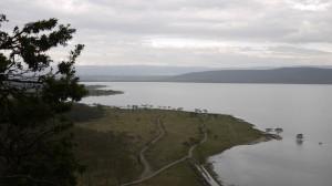 Vista of Lake Nakuru from Baboon Cliff