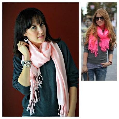 Pink scarf