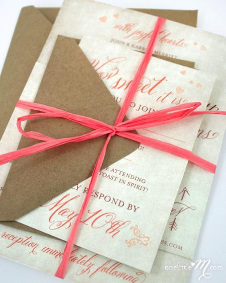 Post image for Wedding Invitation Design by “onelittlem” using Belluccia Calligraphy Font