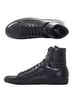 Clean All Day And Night:  Saint Laurent Paris Leather High Top Trainers