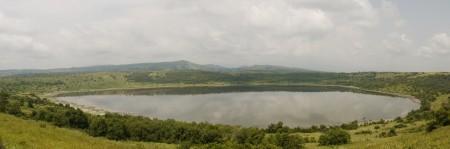 A crater Lake in Queen Elizabeth National Park Ugande Africa